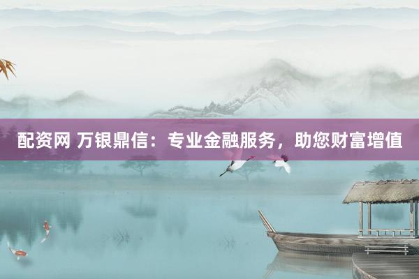 配资网 万银鼎信：专业金融服务，助您财富增值
